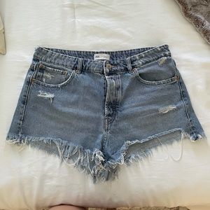 Zara High Rise Short Shorts
